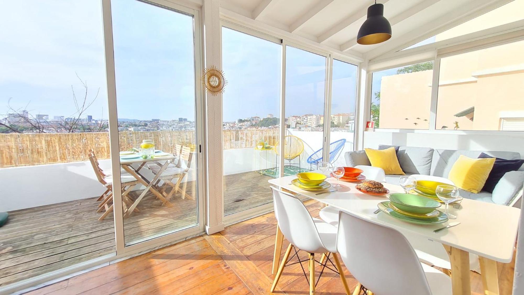Happy Stay Lisbon - Suite With A View, Private Terrace & Ac Eksteriør bilde